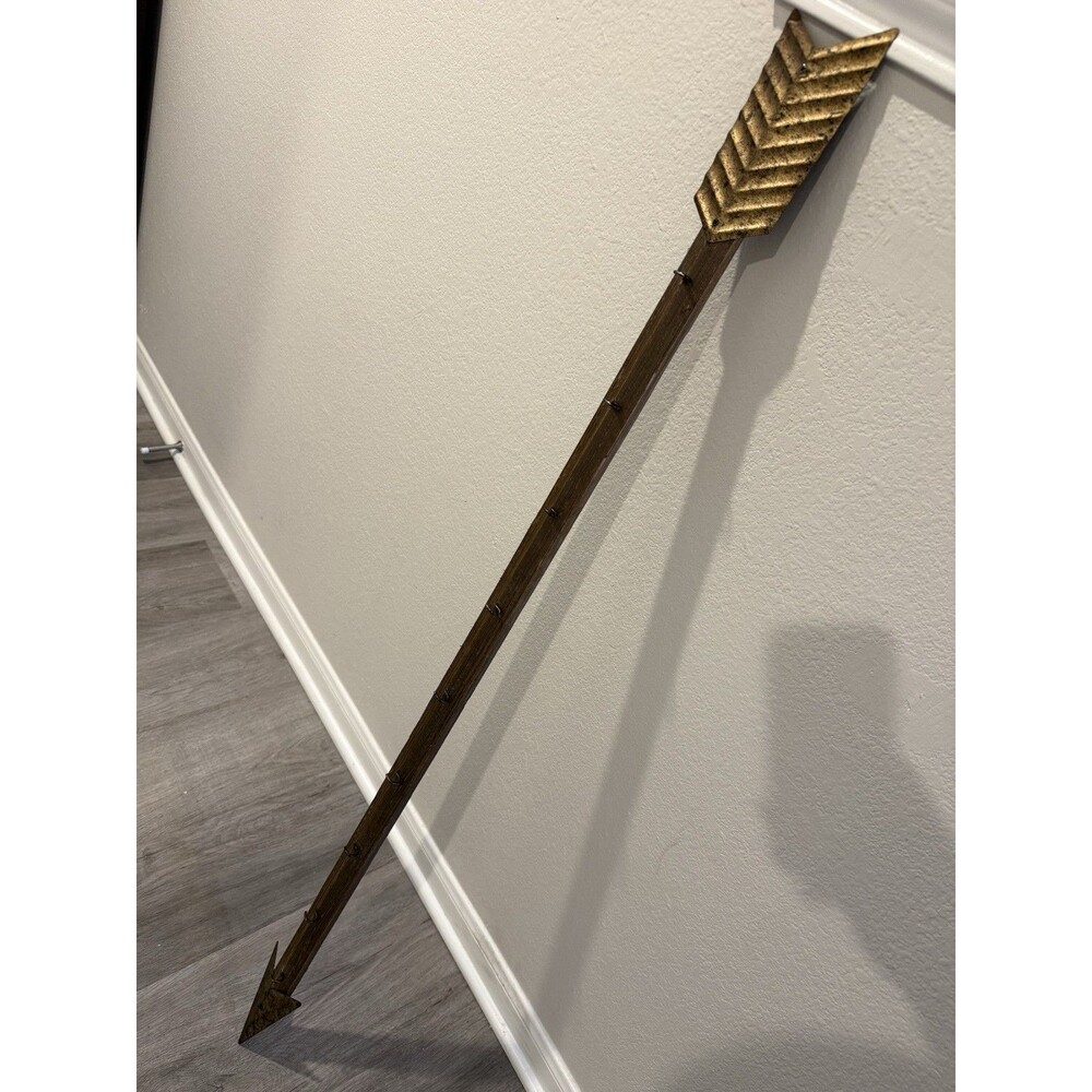 VTG Creative Co-op Metal Arrow Wall Decor With Hoocks For Hanging Keys Or Simila
